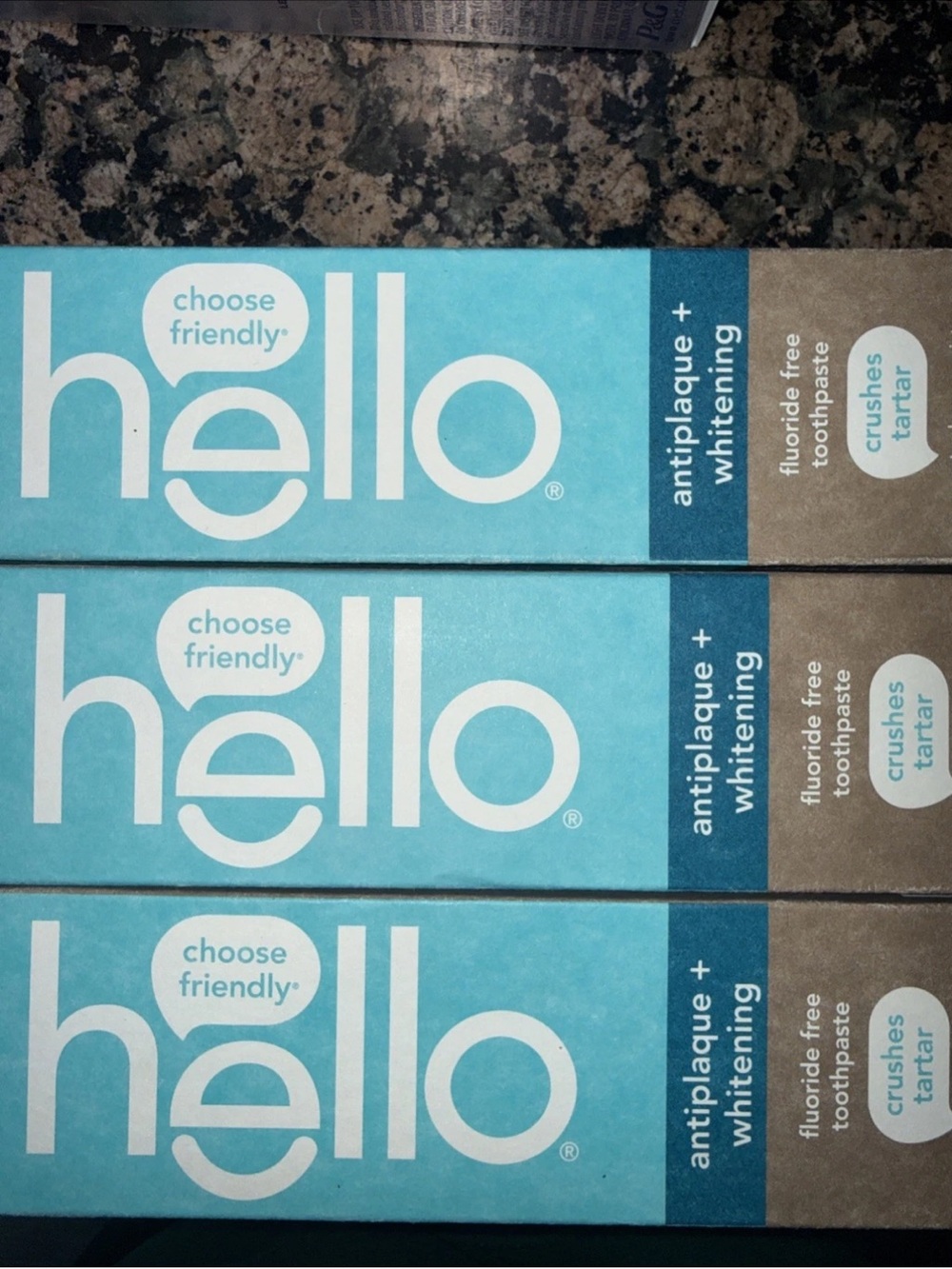 3- hello Antiplaque + Whitening Toothpaste